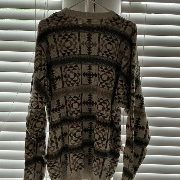 Men's Patterned Sweater - Multicolor - Picture 3 of 3
